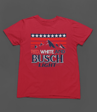 Image 3 of Red White & Busch Light Tee