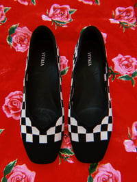 Image 1 of Vivaia Checkered Flats