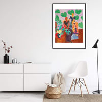 Image 5 of Henry Matisse - Black dress and purple dress, Giclee Print Paper Canvas Wall Decor Poster