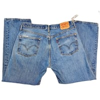 Image 7 of Mens Levi's 501 XX button fly , vintage 2007, SZ 36/30 , straight leg mid rise, medium wash 100% cot