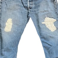Image 8 of Mens Levi's 501 XX button fly , vintage 2007, SZ 36/30 , straight leg mid rise, medium wash 100% cot