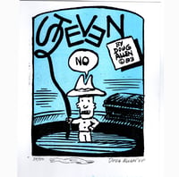 Image 1 of Doug Allen's Steven Letter Press Print - SIGNED with SKETCH