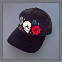 Image 2 of Navy Floral Skull