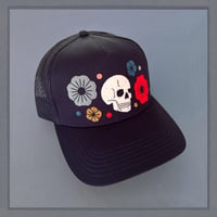 Image 3 of Navy Floral Skull