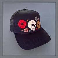 Image 2 of Navy Floral Skull II