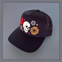 Image 3 of Navy Floral Skull II
