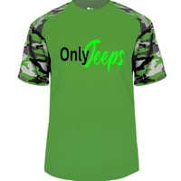 Image 2 of MrLiveBest OnlyJeeps Badger Tee Green