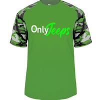 Image 1 of MrLiveBest OnlyJeeps Badger Tee Green