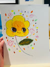 Yellow Flower- original 8x10