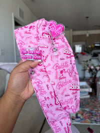 Image 2 of Barbie (pink) Scrub Cap