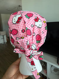 Image 2 of Hello Kitty Strawberry Scrub Cap