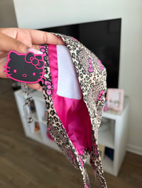 Image 2 of Cheetah Hello Kitty Scrub Cap
