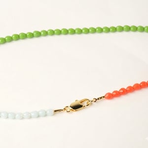 Image of Gargantilla Tri  Verde/Naranja/Azul