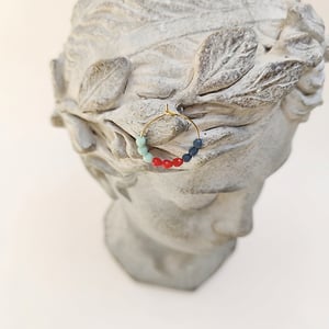 Image of Aros Tri Rojo/Verde/Gris