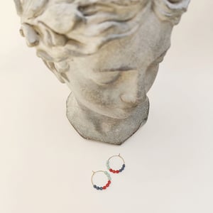 Image of Aros Tri  Rojo/Verde/Gris 