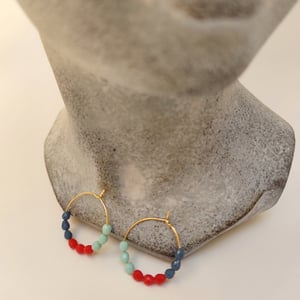 Image of Aros Tri  Rojo/Verde/Gris 