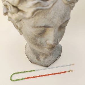 Image of Gargantilla Tri Verde/Naranja/Azul