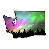 Assorted Stickers  - Product name wa state aurora