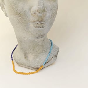 Image of Gargantilla Tri  Naranja/Azul Marino/Azul Claro 