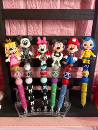 Image 1 of Clay Doll Beaded Fancy Pens ✨🖊️💖