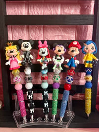 Image 2 of Clay Doll Beaded Fancy Pens ✨🖊️💖