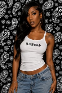 Image 2 of (Pre-Order) EMBOSS Ribbed Tank – White