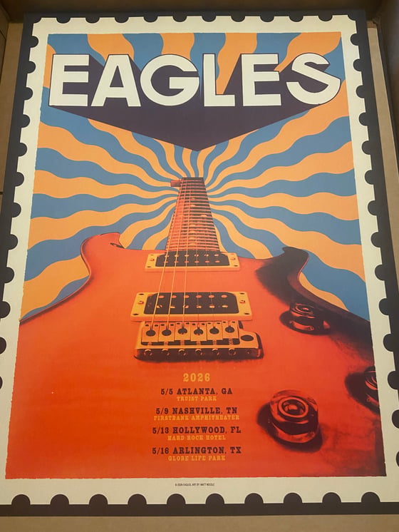 Image of Eagles - May 2026 Us Tour Poster