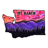 Assorted Stickers  - Product name wa state purple mountains