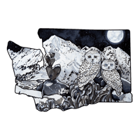 Assorted Stickers  - Product name wa state eternal love