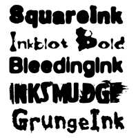 Image 3 of Ink Bleed Font Pack