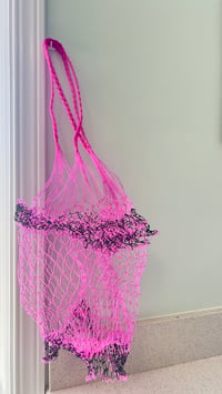 Image 3 of Mesh Bag : Pink, Black