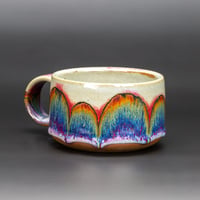 Image 1 of Purple Rainbow/Rust Arches #1 - Low Mug