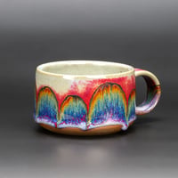 Image 3 of Purple Rainbow/Rust Arches #1 - Low Mug