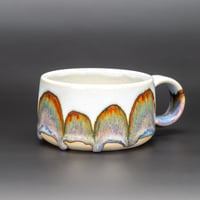Image 3 of Lilac/Rust Arches - Low Mug