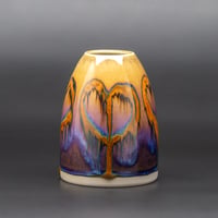 Image 2 of Rainbow Melting Hearts - Small/Medium Vase