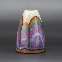 Image 2 of Purple Rainbow/Rust Arches #1 - Medium Vase