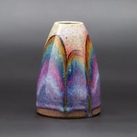 Image 1 of Purple Rainbow/Rust Arches #1 - Medium Vase