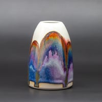 Image 1 of Purple Rainbow/Rust Arches #2 - Medium Vase