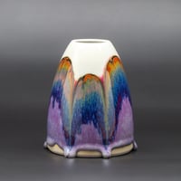 Image 1 of Purple Rainbow/Rust Arches #3 - Medium Vase