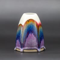 Image 2 of Purple Rainbow/Rust Arches #3 - Medium Vase