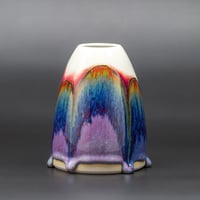 Image 3 of Purple Rainbow/Rust Arches #3 - Medium Vase