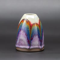 Image 1 of Purple Rainbow/Rust Arches #4 - Medium Vase