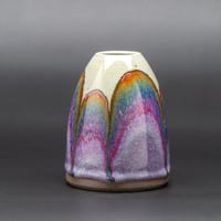 Image 2 of Purple Rainbow/Rust Arches #4 - Medium Vase