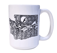 Coffee Mugs – 15oz - Product name wa state snowy owl