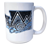 Coffee Mugs – 15oz - Product name wa state tidal wave