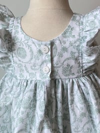 Image 5 of Sage Green Chinoiserie Baby Dress Set