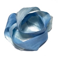 Image 2 of 10YD.  ALPINE OMBRE HAND DYED SARI SILK RIBBON BY COLOR BURST SILK