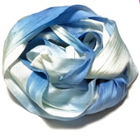 Image 1 of 10YD.  ALPINE OMBRE HAND DYED SARI SILK RIBBON BY COLOR BURST SILK