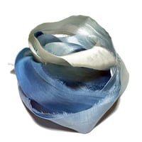 Image 4 of 10YD.  ALPINE OMBRE HAND DYED SARI SILK RIBBON BY COLOR BURST SILK