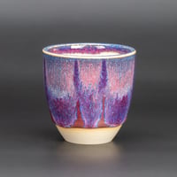 Image 1 of Magenta Flambé Waves #1 - Demitasse/Espresso